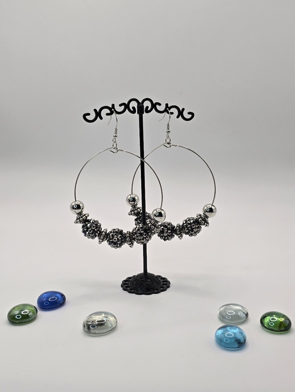 Paparazzi Stunning Hematite Dangle Earrings (ED241)